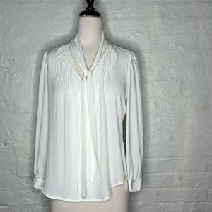 JCrew Drapey Tie-Neck Top